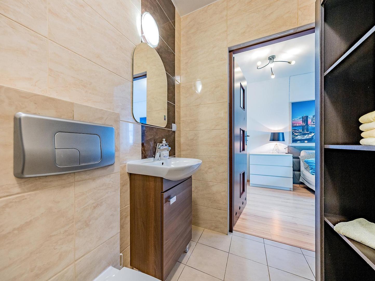 Apartament Z Balkonem I Bezplatnym Parkingiem 格但斯克 外观 照片