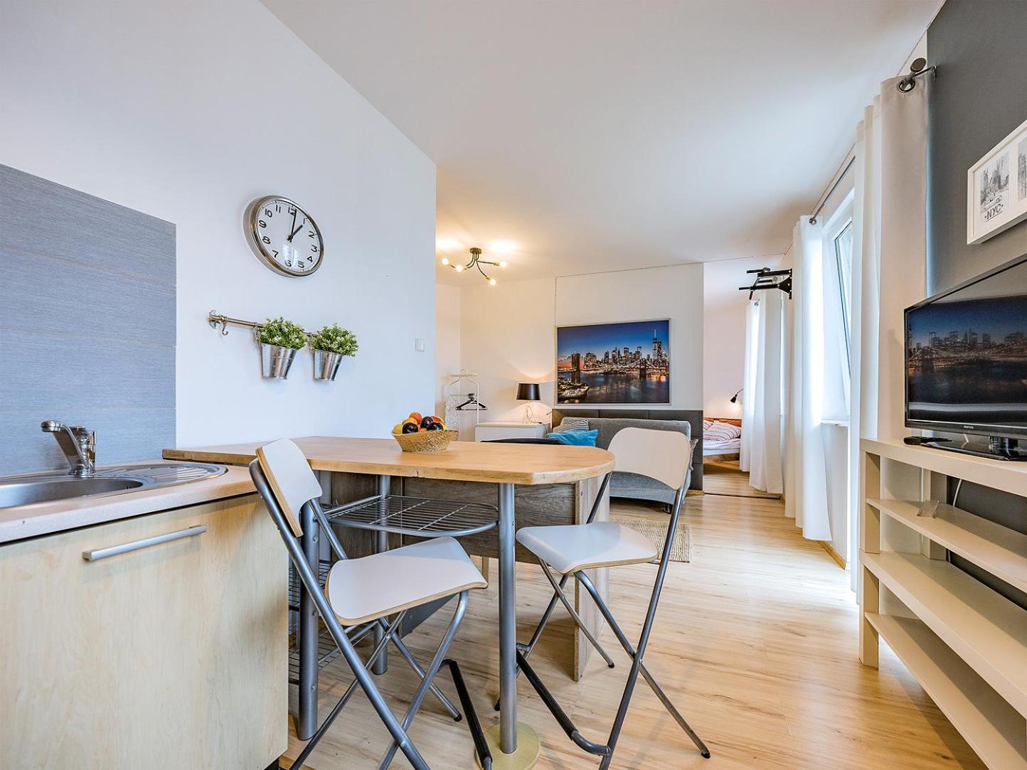 Apartament Z Balkonem I Bezplatnym Parkingiem 格但斯克 外观 照片